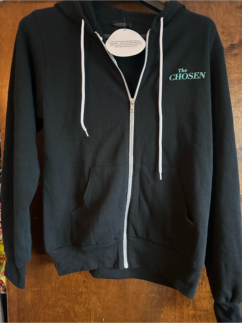 Black Zip-Up Hoodie Sweatshirt - unisex